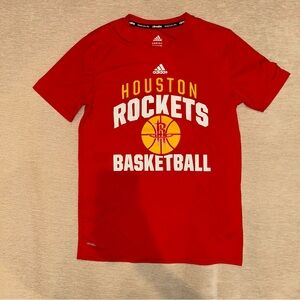 Adidas Kids Red Houston Rockets Tee